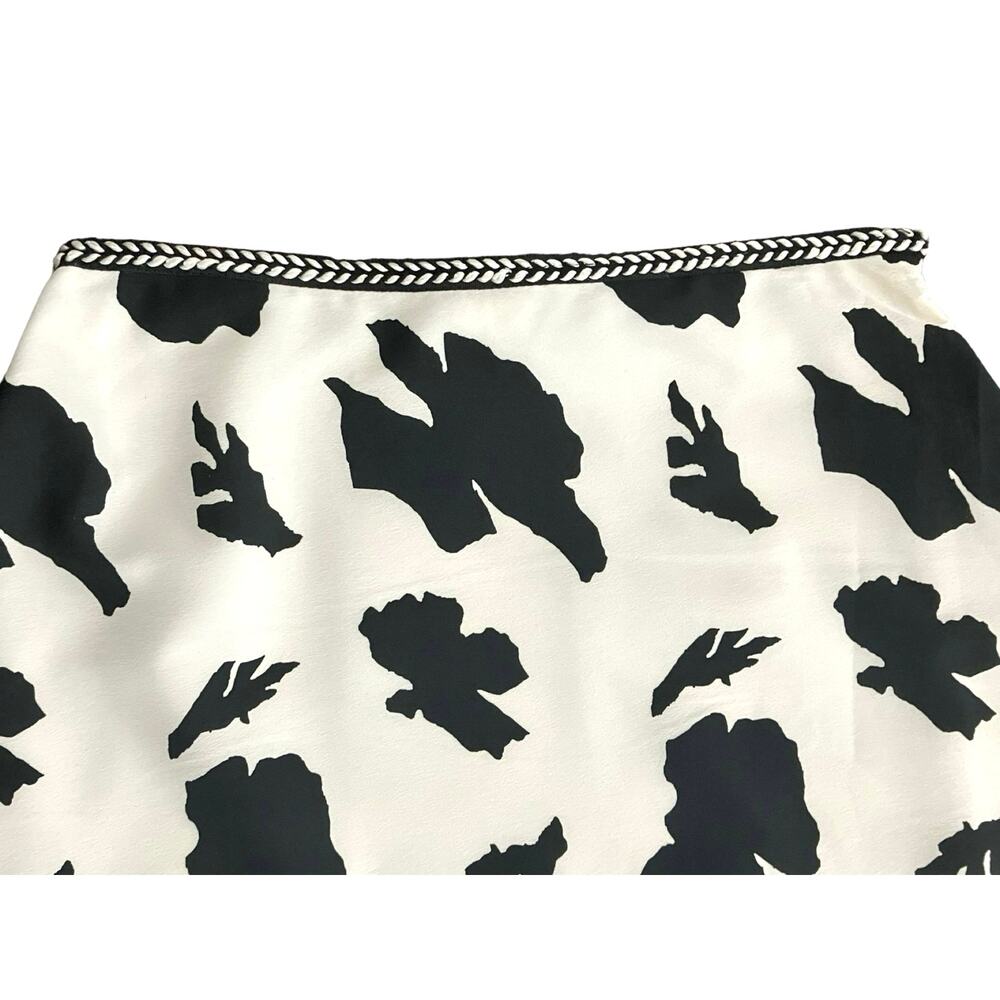 Anthropologie Sanchita Windsor Cascade Women's B/W Maxi Flare Skirt Size 00P NWT - Picture 5 of 11